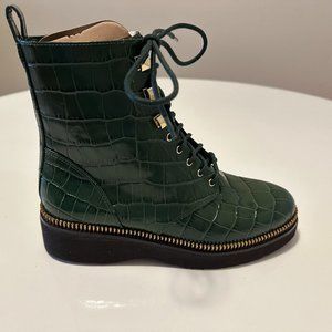 Michael Kors Haskell Combat Boot.  Moss Green.  New with Tags.  Size 8.